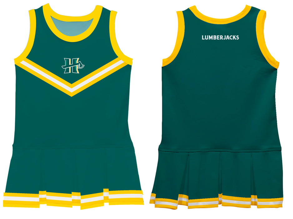 Cal Poly Humboldt Lumberjacks Vive La Fete Game Day Green Sleeveless Cheerleader Dress - Vive La Fête - Online Apparel Store
