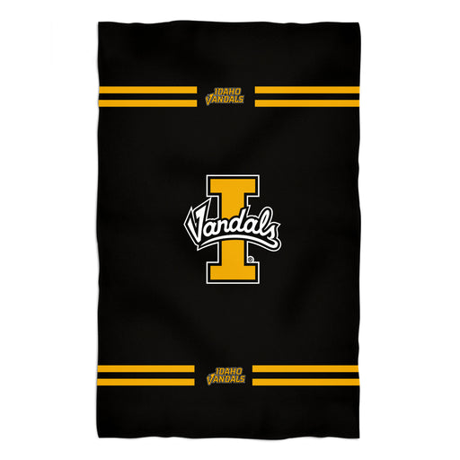 Idaho Vandals Vive La Fete Game Day Absorvent Premium Black Beach Bath Towel 51 x 32" Logo and Stripes" - Vive La Fête - Online Apparel Store
