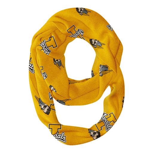 Idaho Vandals Vive La Fete Repeat Logo Game Day Collegiate Women Light Weight Ultra Soft Infinity Scarf