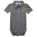 Idaho Vandals Embroidered Black Stripe Knit Polo Onesie