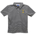 Idaho Vandals Embroidered Black Stripes Short Sleeve Polo Box Shirt