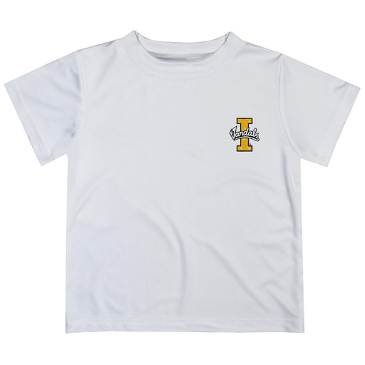 Idaho Vandals Hand Sketched Vive La Fete Impressions Artwork Boys White Short Sleeve Tee Shirt