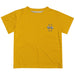 Idaho Vandals Hand Sketched Vive La Fete Impressions Artwork Boys Yellow Short Sleeve Tee Shirt