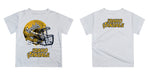 Idaho Vandals Original Dripping Football Helmet Gold T-Shirt by Vive La Fete - Vive La Fête - Online Apparel Store