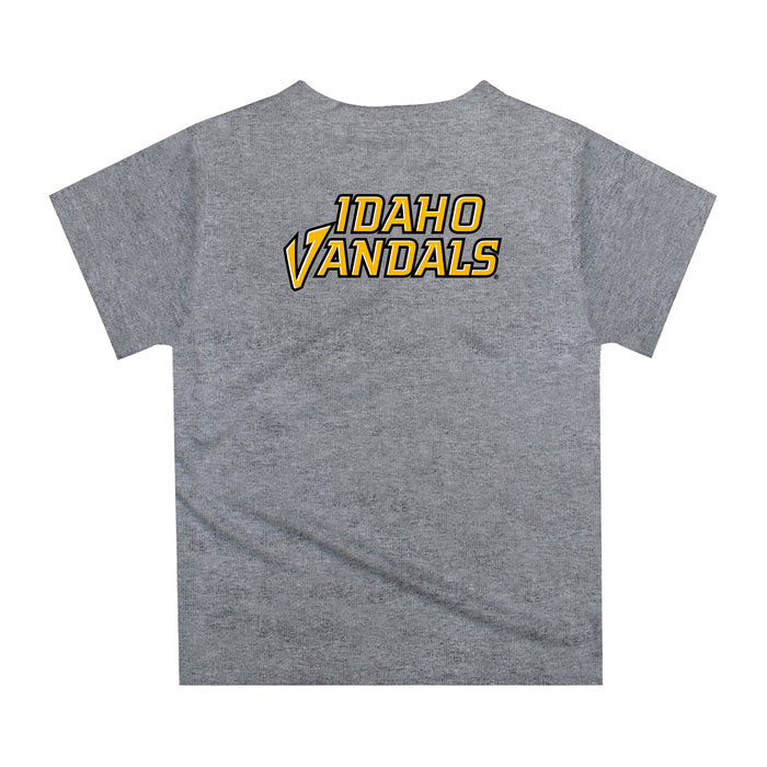 Idaho Vandals Original Dripping Football Helmet Gold T-Shirt by Vive La Fete - Vive La Fête - Online Apparel Store
