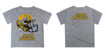 Idaho Vandals Original Dripping Football Helmet Gold T-Shirt by Vive La Fete - Vive La Fête - Online Apparel Store