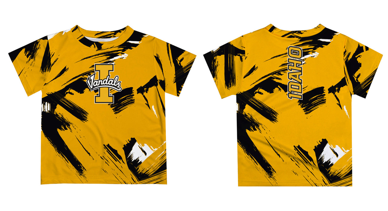 U of I Vandals Vive La Fete Boys Game Day Gold Short Sleeve Tee Paint Brush - Vive La Fête - Online Apparel Store