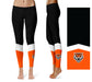 Idaho State Bengals ISU Vive la Fete Game Day Collegiate Ankle Color Block Women Black Orange Yoga Leggings - Vive La Fête - Online Apparel Store