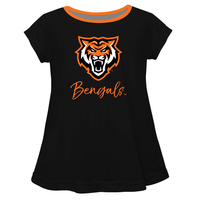 Idaho State Bengals Vive La Fete Girls Game Day Short Sleeve Black Top with School Mascot and Name - Vive La Fête - Online Apparel Store