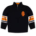Idaho State  University Bengals ISU Vive La Fete Game Day Black Quarter Zip Pullover Stripes on Sleeves - Vive La Fête - Online Apparel Store