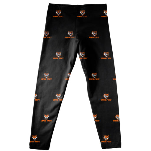 Idaho State Bengals Vive La Fete Gilrs Game Day All Over Logo Elastic Waist Classic Play Black Leggings Tights - Vive La Fête - Online Apparel Store