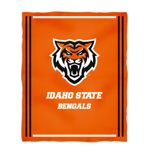 Idaho State University Bengals ISU Vive La Fete Kids Game Day Orange Plush Soft Minky Blanket 36 x 48 Mascot