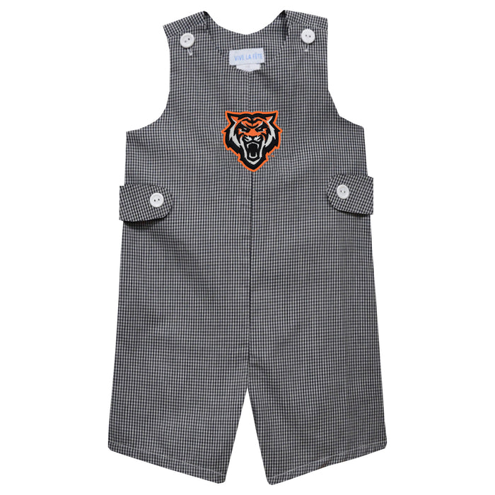 Idaho State University Bengals ISU Embroidered Black Gingham Boys Jon Jon