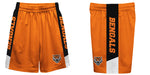 Idaho State Bengals ISU Vive La Fete Game Day Orange Stripes Boys Solid Black Athletic Mesh Short - Vive La Fête - Online Apparel Store