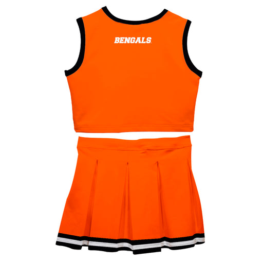 Idaho State Bengals ISU Vive La Fete Game Day Orange Sleeveless Cheerleader Set - Vive La Fête - Online Apparel Store