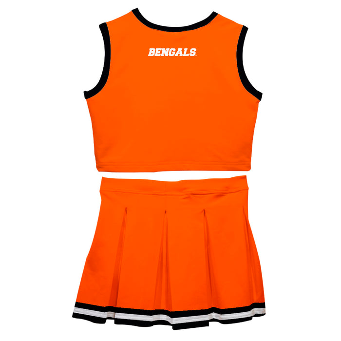 Idaho State Bengals ISU Vive La Fete Game Day Orange Sleeveless Cheerleader Set - Vive La Fête - Online Apparel Store