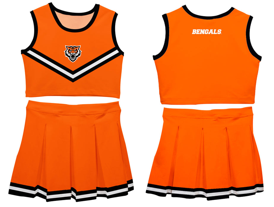Idaho State Bengals ISU Vive La Fete Game Day Orange Sleeveless Cheerleader Set - Vive La Fête - Online Apparel Store