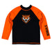 Idaho State Bengals ISU Vive La Fete Logo Black Orange Long Sleeve Raglan Rashguard