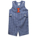 Illinois Fighting Illini Embroidered Navy Gingham Boys Jon Jon