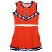 Illinois Fighting Illini Vive La Fete Game Day Orange Sleeveless Cheerleader Set