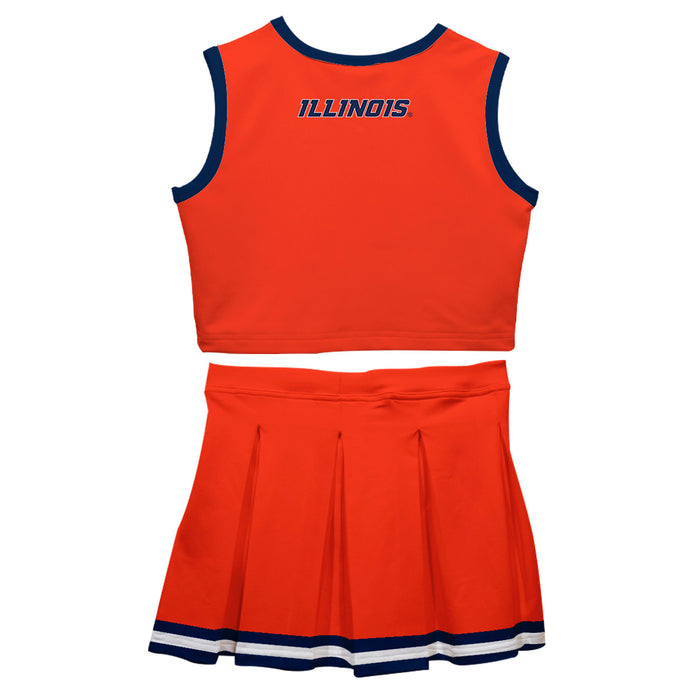 Illinois Fighting Illini Vive La Fete Game Day Orange Sleeveless Cheerleader Set - Vive La Fête - Online Apparel Store