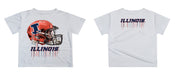 Illinois Fighting Illini Original Dripping Football HelmetT-Shirt by Vive La Fete - Vive La Fête - Online Apparel Store