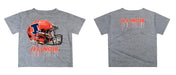 Illinois Fighting Illini Original Dripping Football HelmetT-Shirt by Vive La Fete - Vive La Fête - Online Apparel Store