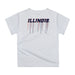 Illinois Fighting Illini Original Dripping Basketball Blue T-Shirt by Vive La Fete - Vive La Fête - Online Apparel Store
