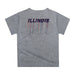 Illinois Fighting Illini Original Dripping Basketball Blue T-Shirt by Vive La Fete - Vive La Fête - Online Apparel Store
