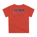 Illinois Fighting Illini Original Dripping Basketball Blue T-Shirt by Vive La Fete - Vive La Fête - Online Apparel Store