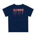 Illinois Fighting Illini Original Dripping Basketball Blue T-Shirt by Vive La Fete - Vive La Fête - Online Apparel Store