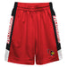 Illinois State Redbirds Vive La Fete Game Day Red Stripes Boys Solid Black Athletic Mesh Short