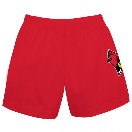 Illinois State Redbirds Vive La Fete Boys Game Day Red Large Logo Elastic Waist Pull On Shorts