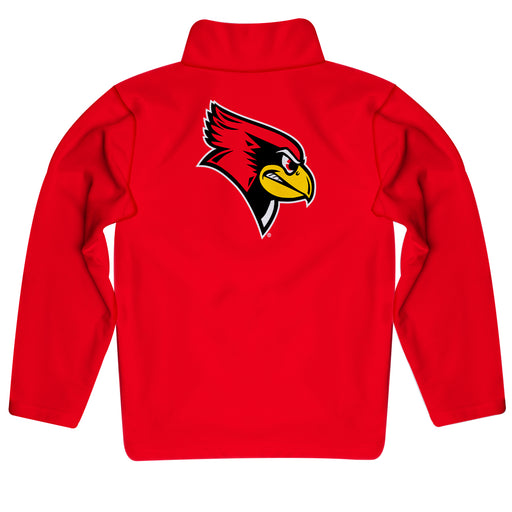 Illinois State Redbirds Vive La Fete Game Day Solid Red Quarter Zip Pullover Sleeves - Vive La Fête - Online Apparel Store