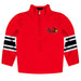 Illinois State Redbirds Vive La Fete Game Day Red Quarter Zip Pullover Stripes on Sleeves