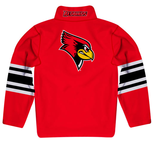 Illinois State Redbirds Vive La Fete Game Day Red Quarter Zip Pullover Stripes on Sleeves - Vive La Fête - Online Apparel Store