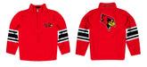Illinois State Redbirds Vive La Fete Game Day Red Quarter Zip Pullover Stripes on Sleeves - Vive La Fête - Online Apparel Store