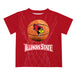 Illinois State University Redbirds Original Dripping Ball Red T-Shirt by Vive La Fete