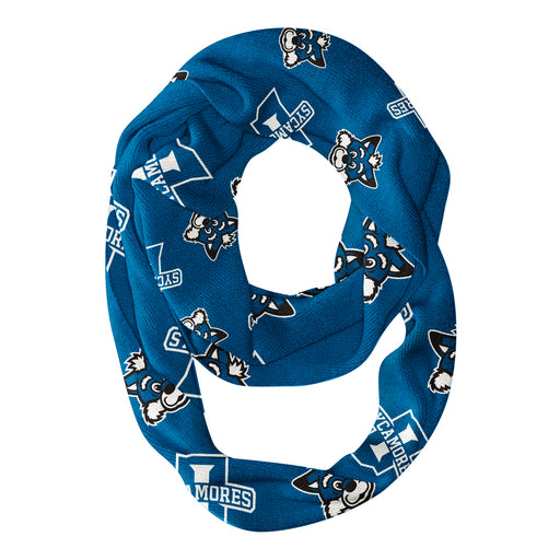 Indiana State Sycamores Vive La Fete Repeat Logo Game Day Collegiate Women Light Weight Ultra Soft Infinity Scarf