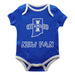 Indiana State Sycamores Vive La Fete Infant Game Day Blue Short Sleeve Onesie New Fan Logo and Mascot Bodysuit