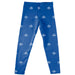 Indiana State Sycamores Vive La Fete Girls Game Day All Over Logo Elastic Waist Classic Play Blue Leggings Tights