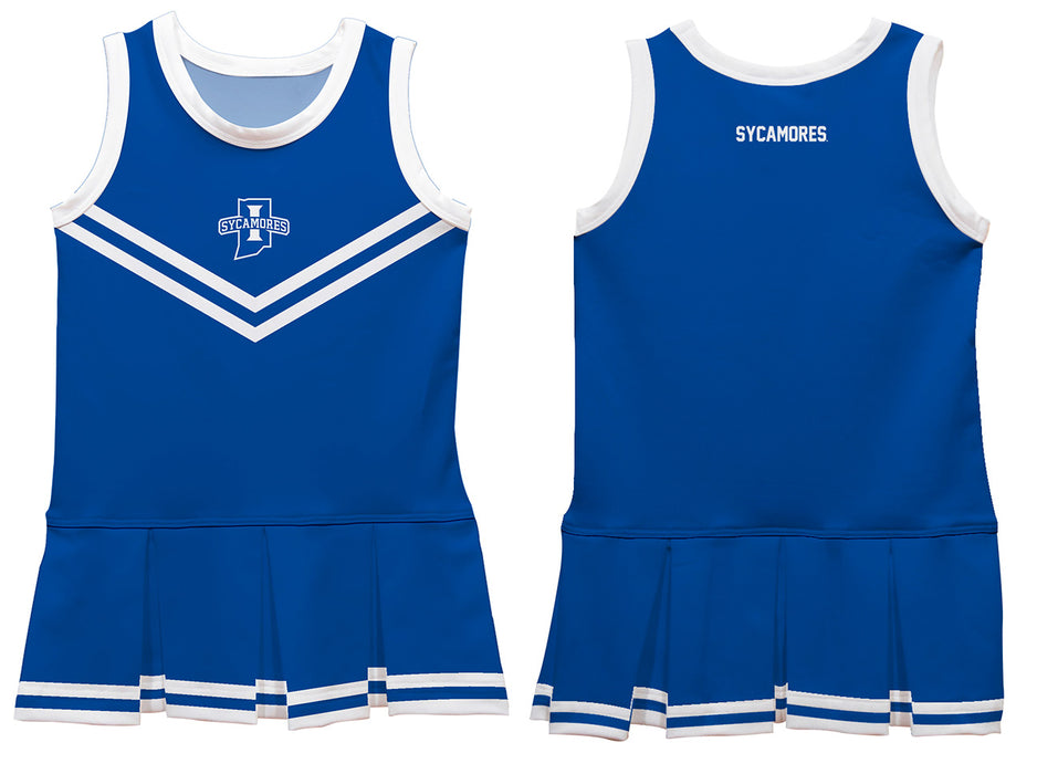 Indiana State Sycamores Vive La Fete Game Day Blue Sleeveless Cheerleader Dress - Vive La Fête - Online Apparel Store