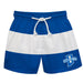 Indiana State Sycamores Vive La Fete Blue Gray Stripes Swimtrunks V2