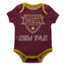 Iona Gaels Vive La Fete Infant Game Day Maroon Short Sleeve Onesie New Fan Logo and Mascot Bodysuit