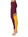 Iona Gaels Vive La Fete Game Day Collegiate Leg Color Block Women Maroon Gold Yoga Leggings - Vive La Fête - Online Apparel Store