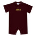Iona College Gaels Embroidered Maroon Knit Short Sleeve Boys Romper