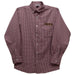Iona College Gaels Embroidered Maroon Gingham Long Sleeve Button Down