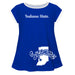 Indiana State University Big Logo Blue Short Sleeve Girls Laurie Top - Vive La Fête - Online Apparel Store