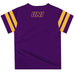 Northern Iowa Panthers Vive La Fete Boys Game Day Purple Short Sleeve Tee with Stripes on Sleeves - Vive La Fête - Online Apparel Store
