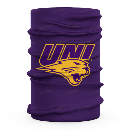 Northern Iowa Panthers Neck Gaiter Purple All Over Logo - Vive La Fête - Online Apparel Store